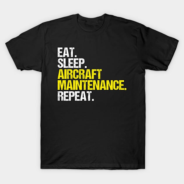 Aircraft Mechanic Aviation Maintenance Technician T-Shirt by Krautshirts